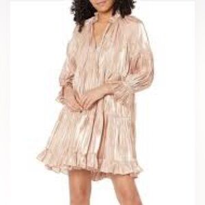Cinq à Sept Phyllis Mini Dress features a satin-like finish